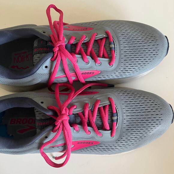 Brooks Trace 120351-1B-033 Women's 9 Sneaker Gray Pink Running - Picture 6 of 9